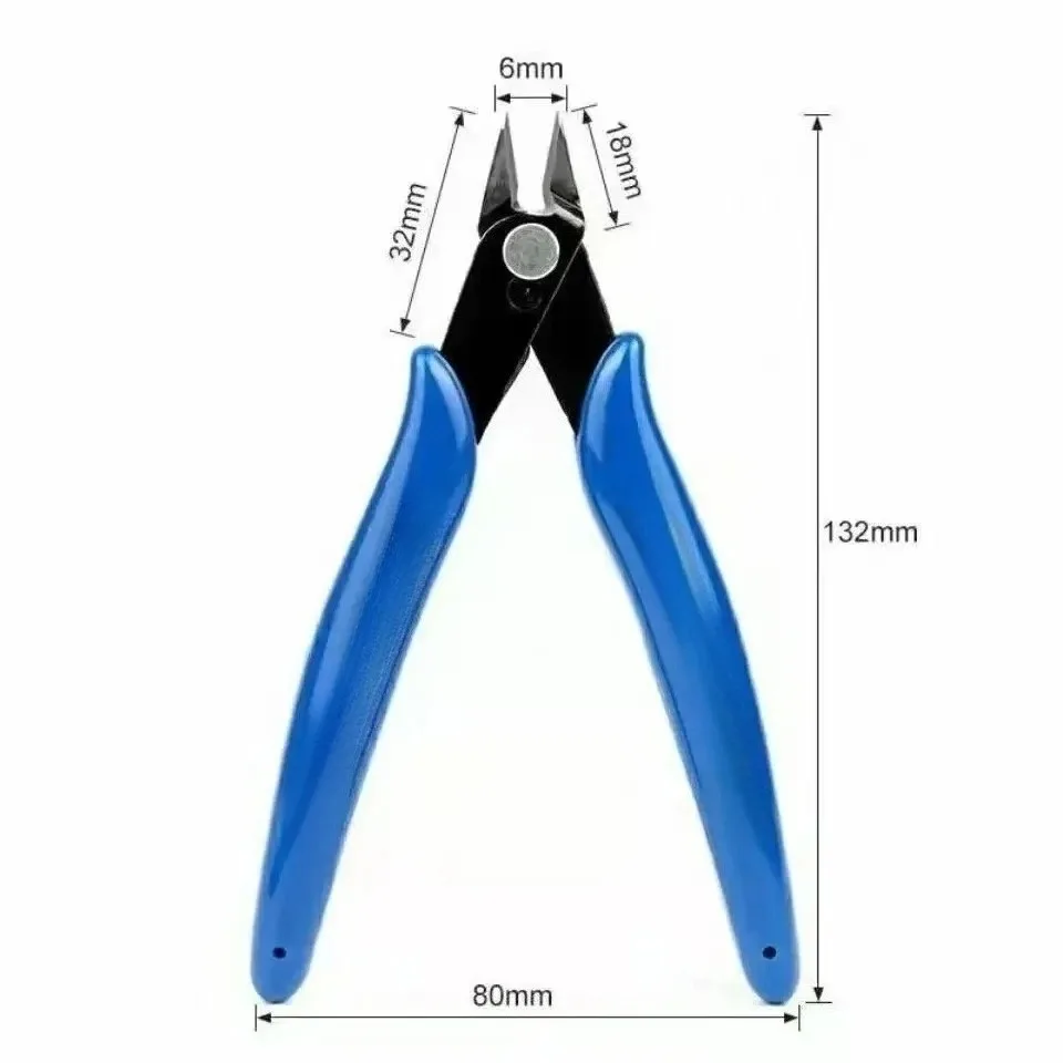 Blaue Elektrikerzangen Werkzeuge Elektriker-Handwerkzeug aus Kohlenstoffstahl für Heim-Elektroinstallation Kabelschneider Seitenschneider Präzisionsschneider