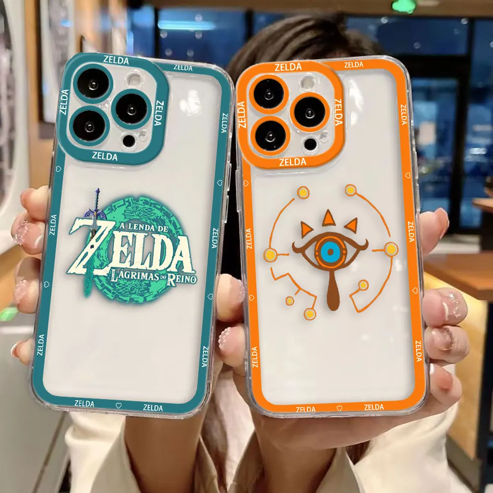 Funda transparente para teléfono con dibujos animados L-Legend Z-Zeldas, para Samsung Galaxy S26 S25 S24 S23 S22 S21 S20 FE PLUS ULTRA EDGE