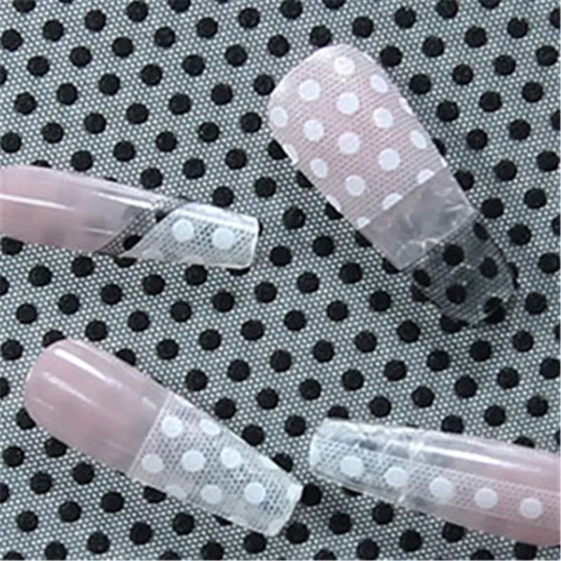 DIY مسمار الشارات رقائق يلتف الزينة مانيكير صالون أسود أبيض البولكا نقطة الدانتيل تصميم مسمار الفن ملصقات لاصق المتزلجون #1