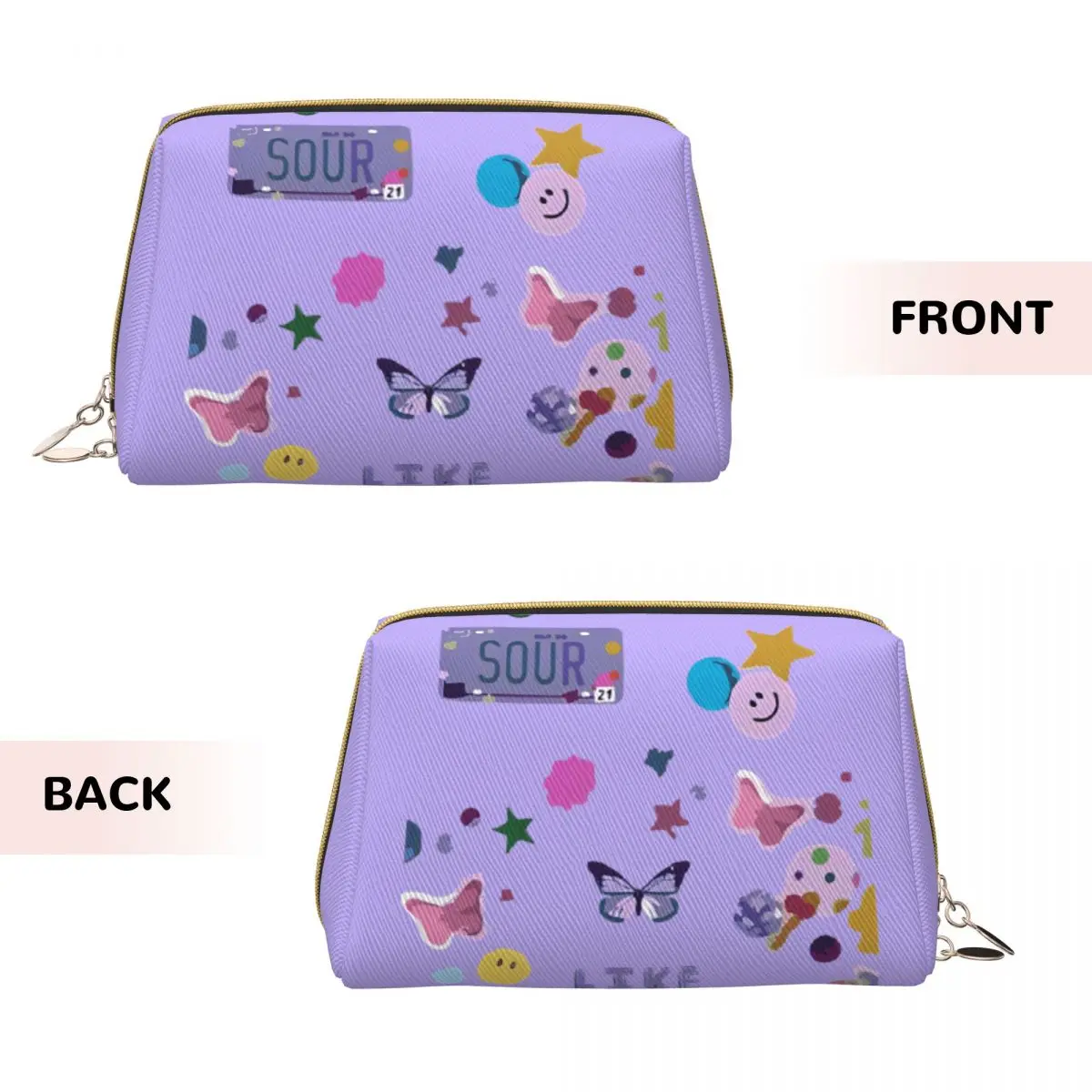 Olivia Vampire Rodrigos Sour Makeup Bags Trendy Large Capacity Cosmetic Bag Accessories Women GUTS Music Zipper Beauty Toiletry