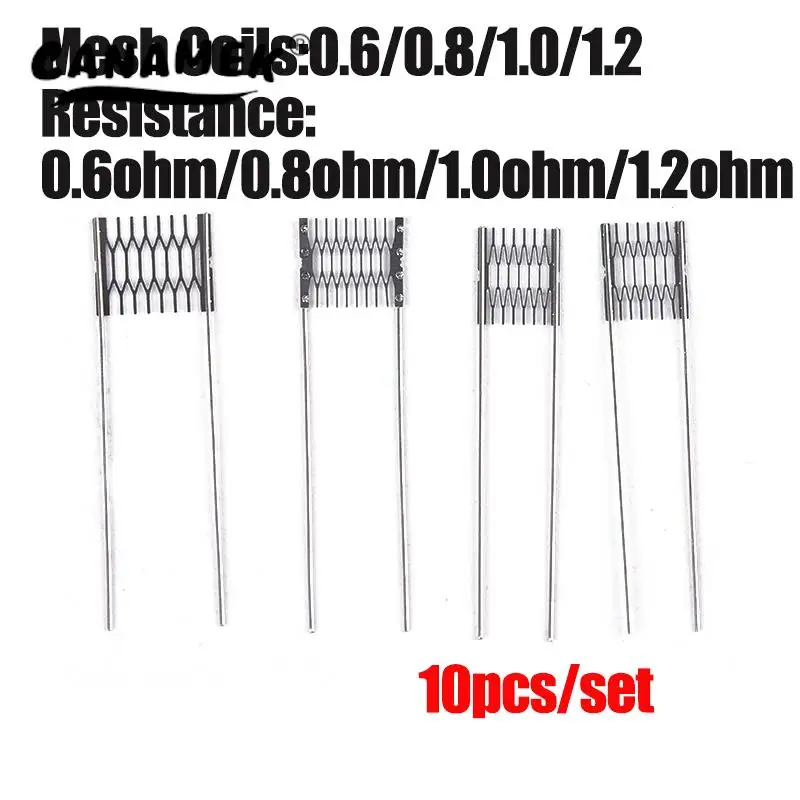 

10 шт., сетчатые катушки 0,6/0,8/1,0 Ом для ремонта Xros Caliburn Nano AVP