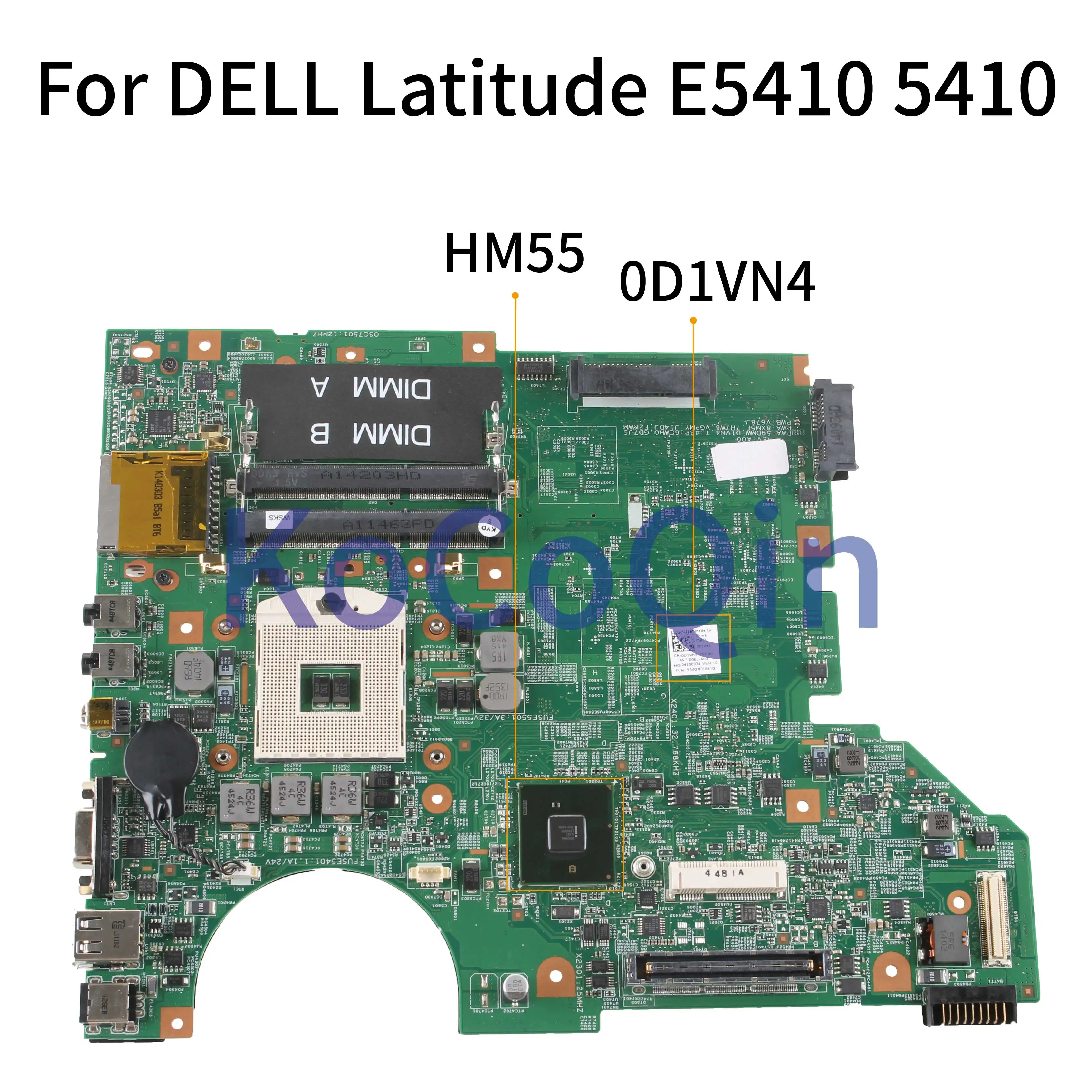 

09276-1 For DELL Latitude E5410 5410 Notebook Mainboard HM55 0D1VN4 DDR3 Laptop Motherboard Full Tested