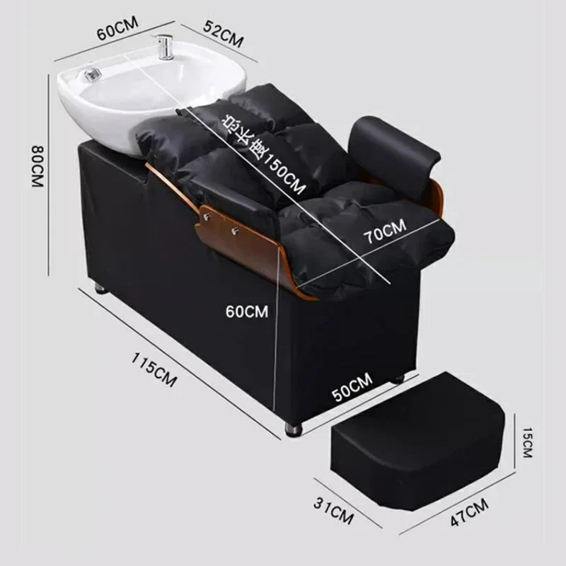 Роскошный массажный шампунь кровать Парикмахерская головка спа комфортный салон шампунь стулья раковина для косметического душа Cama De Champu мебель для красоты WT