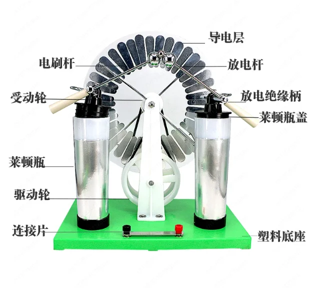 Electrostatic induction motor J23008 Leiden bottle motor physics experimental teaching instrument