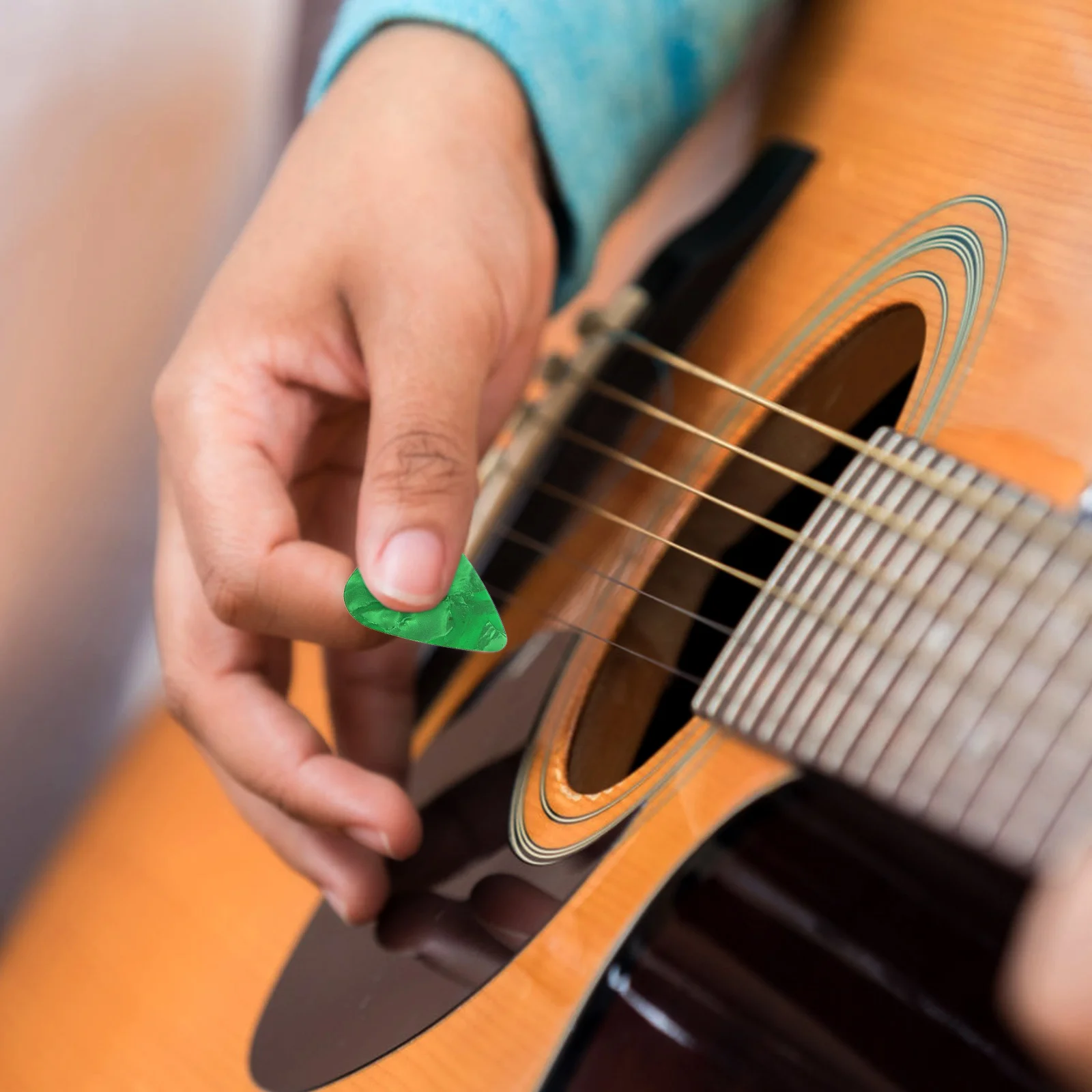 

1Set Guitar Strap Set Nylon Adjustable For Electric Acoustic Folk Guitar Washable Durable With Picks Replacement Accessory Music