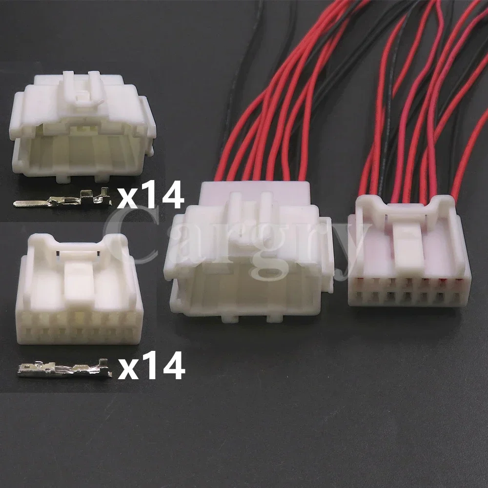 

1 Set 14P Auto Male Plug Female Socket Car Wire Cable Connector AC Assembly Automobile Plastic Housing Unsealed Adapter