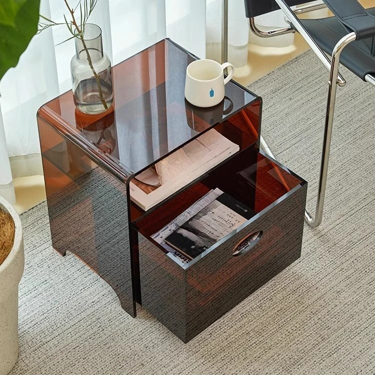 sofa side cabinets, side table coffee table mini household corner table modern simple bedside shelves