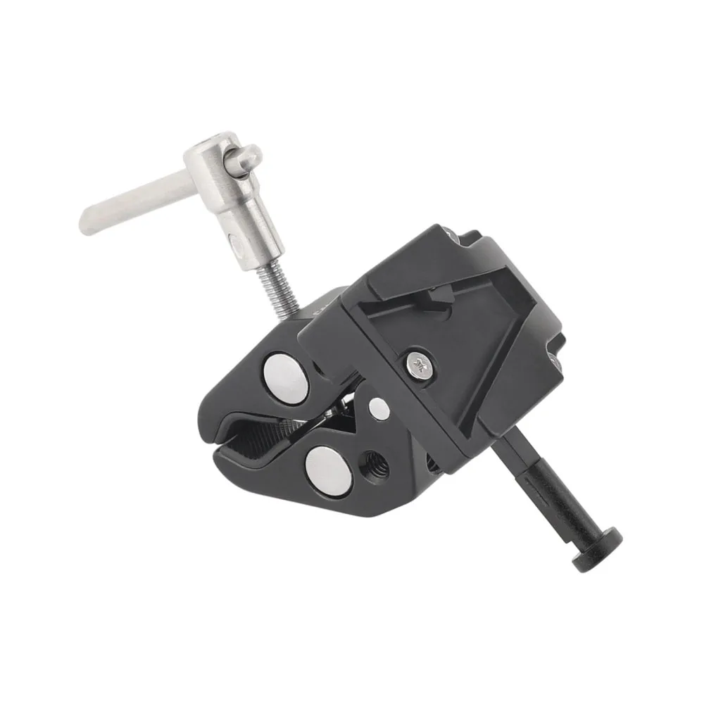 CAMVATE スーパー クランプ + ユニバーサル V ロック マウント クイック リリース アダプター DSLR カメラ バッテリー スーパー クランプ用