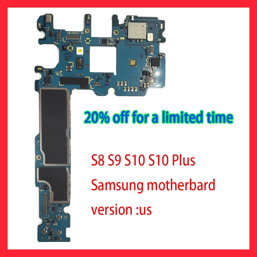 

Freies VerschiffenOffizielle version für Samsung Galaxy S8 Plus G955U G955F G955FD G950U G950F G950FD Motherboard,