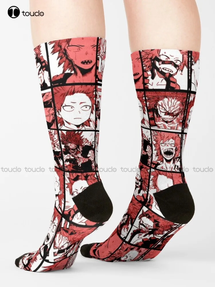 

Bnha Kirishima Collage - Color Version Socks Funny Socks For Men Cartoon Comfortable Best Girls Sports 360° Digital Print Retro