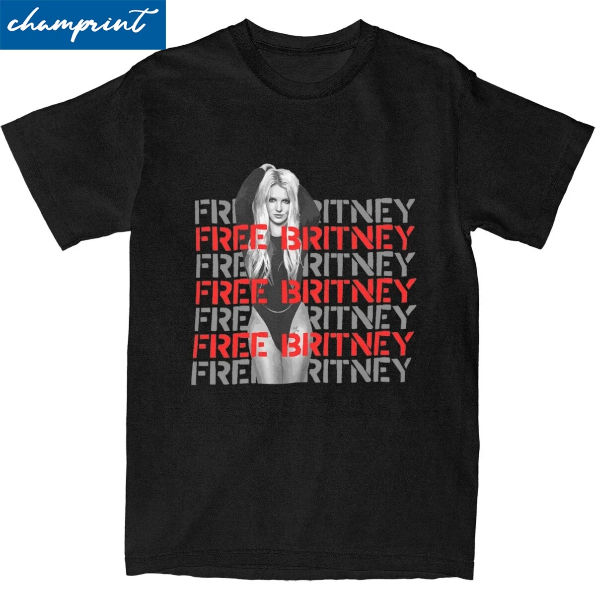 Casual Free Britney Exclusively T Shirt Men Cotton Short Sleeve O-neck TopsTops