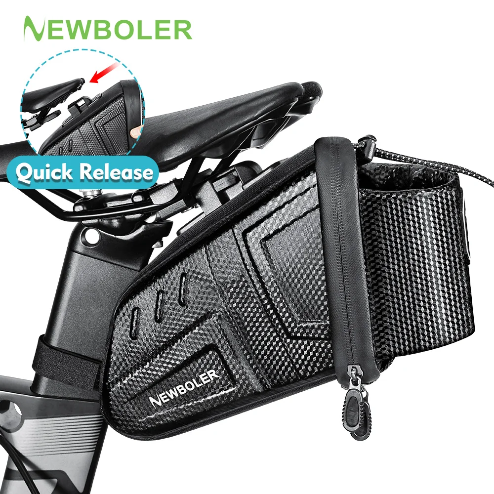 

NEWBOLER 1.5L/2.5L Waterproof Bicycle Saddle Bag MTB Road Bike Saddlebags Reflective Striped Bicycle Tool Bag MTB Accessories
