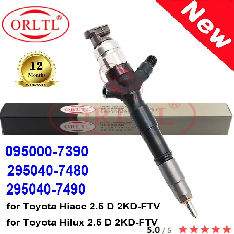 

NEW 095000-7390 295040-7480 295040-7490 Diesel Injector 0950007390 2950407480 2950407490 For Toyota Hilux Hiace 2.5 D 2KD-FTV