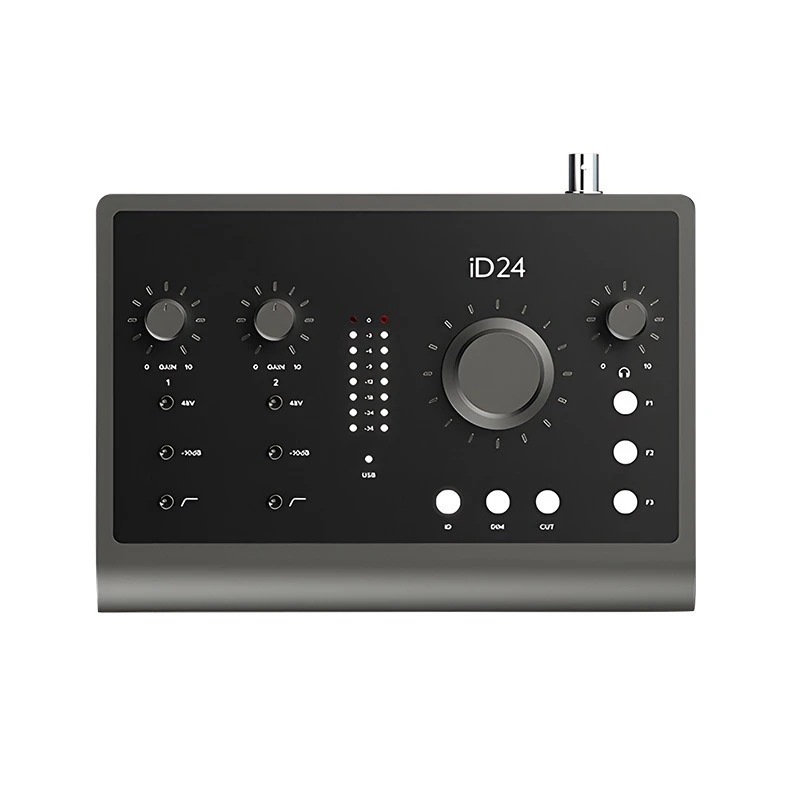 ID24 sound card professional recording equipment, live streaming host arranging guitar instruments USB