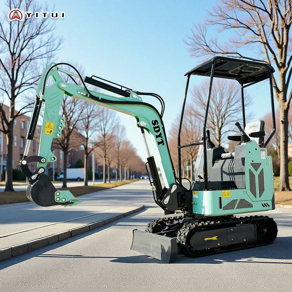 중국 공장 미니 굴삭기 맞춤형 고품질 디젤 엔진 CE EPA 유로 5 1.5톤 미니 굴삭기