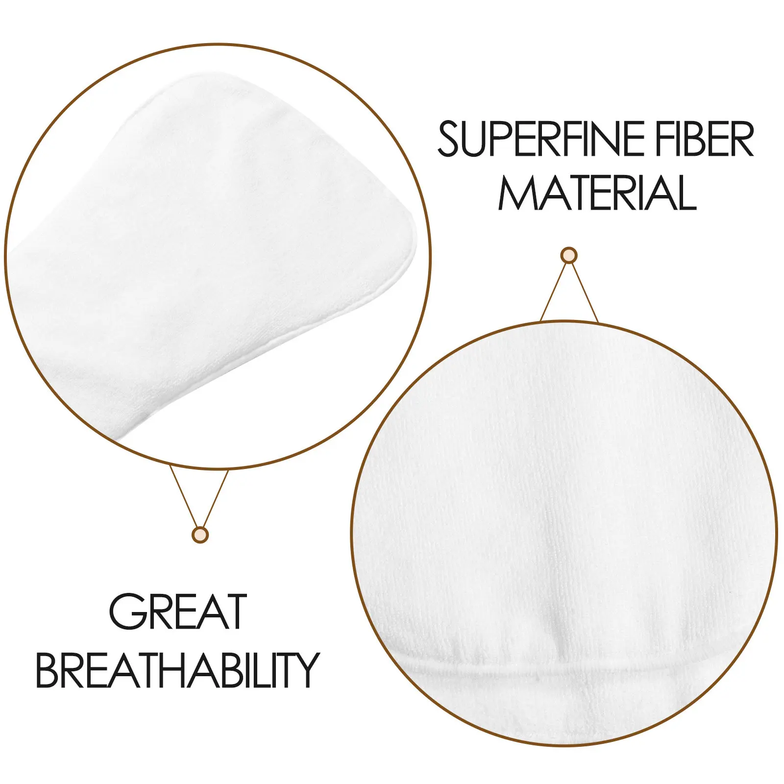 Four-Layer Washable Adult Diaper Bed Pads White High Absorbency Reusable Incontinence Underpads for Elderly Patients Adult Cloth
