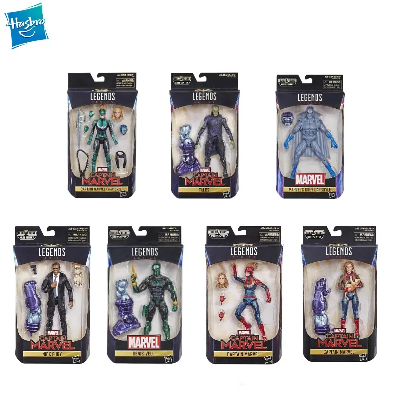

Новая оригинальная фигурка Hasbro Marvel Legends Series: Капитан Марвел/Дженис-Велл/Ник Фьюри/Серый Гаргойл/Талос, подарок