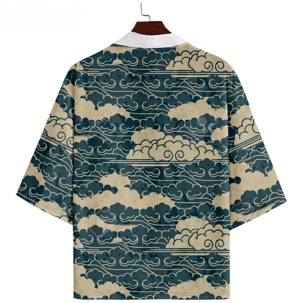 Plus Size 5XL 6XL moda Kimono stile giapponese Streetwear uomo donna Cardigan Haori Beach Yukata