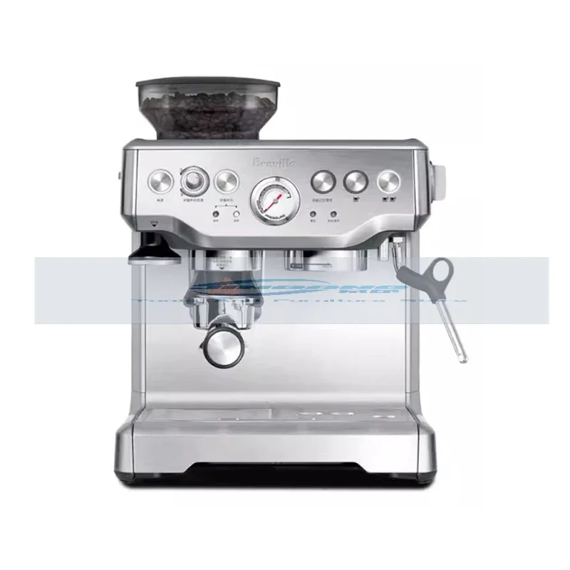 New Breville Bes870 Espresso Coffee Machine Semi Automatic Home and Commercial Coffee Maker with Bean Grinding Function 220-240V