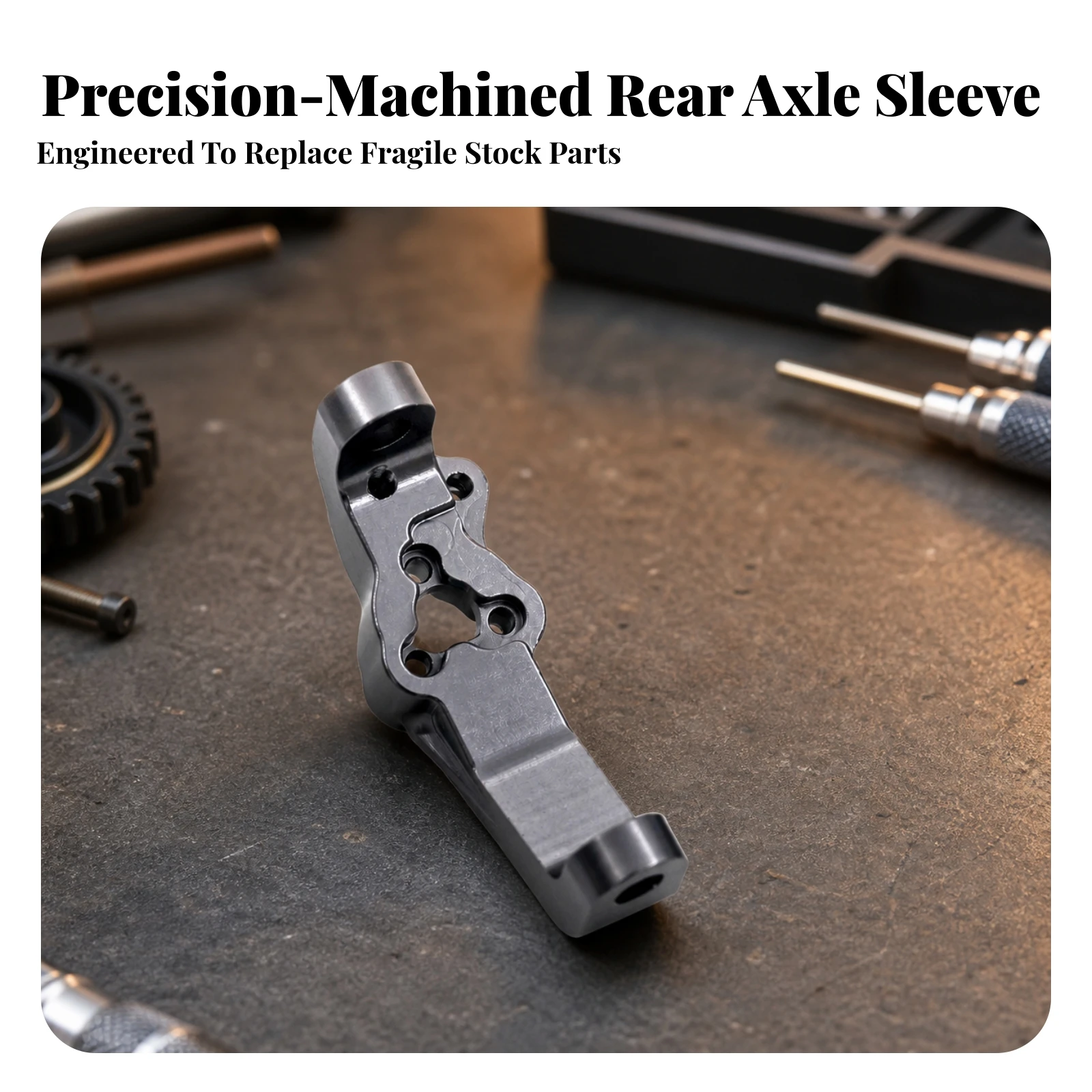 Brand GEN8 Replacement Part Rigid Drivetrain Shock Absorption Metal Part Titanium-Finish RC Vehicle Component Low-Profile