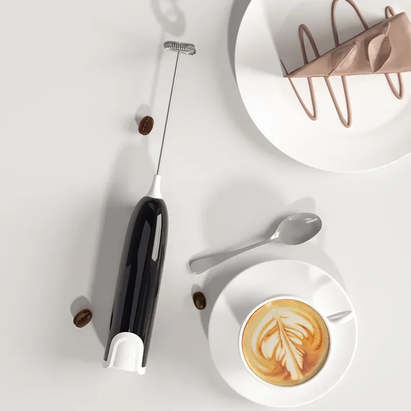 Electric Milk Frother Kitchen Drink Foamer Whisk Mixer Stirrer Coffee Cappuccino Creamer Whisk Frothy Blend Whisker Egg Beater