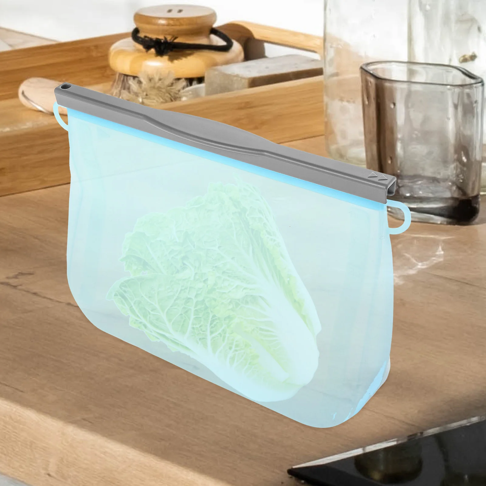

Upgraded Leakproof Silicone Storage Reusable Large Capacity Food Container for Fridge Snack Lunch Non Closure