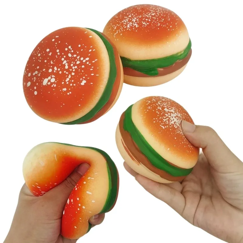 

Simulation Burger Squeeze Toy Creative Stress Relief Soft Pinch Children Decompression Bread Puzzle Toys