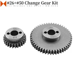 141374000 (#26) + 141386000 (#50) Change Gear Kit Fit Brother LH4-B814, HM-818A Button Hole Sewing Machines 77 / 283 Stitches