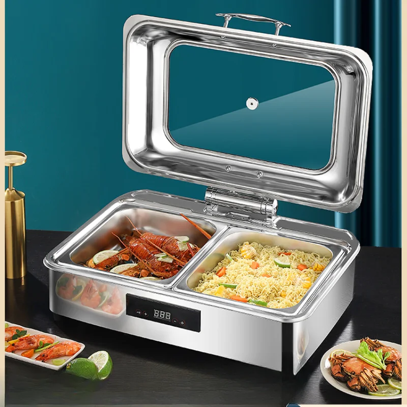 Buffet Tablet Stove Visual Transparent Flap Restaurant Breakfast Stove Insulation