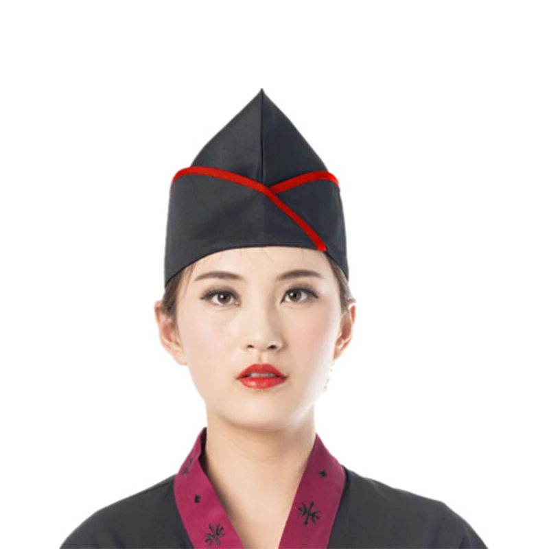 Sushi Restaurant Boat Cap Men's and Women's Cuisine Chef Hat Hotel Kitchen Cooking Dust-Proof Winehouse Waiter Work Hat