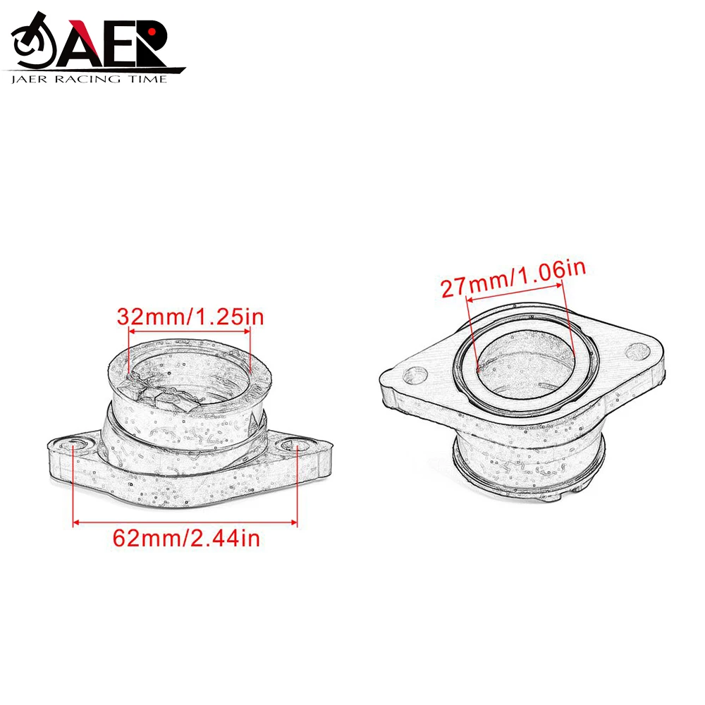 Motorcycle interface Carburetor Intake Manifold glue For Yamaha 2JX-13586-00 TW200 TRAILWAY 1987-2010