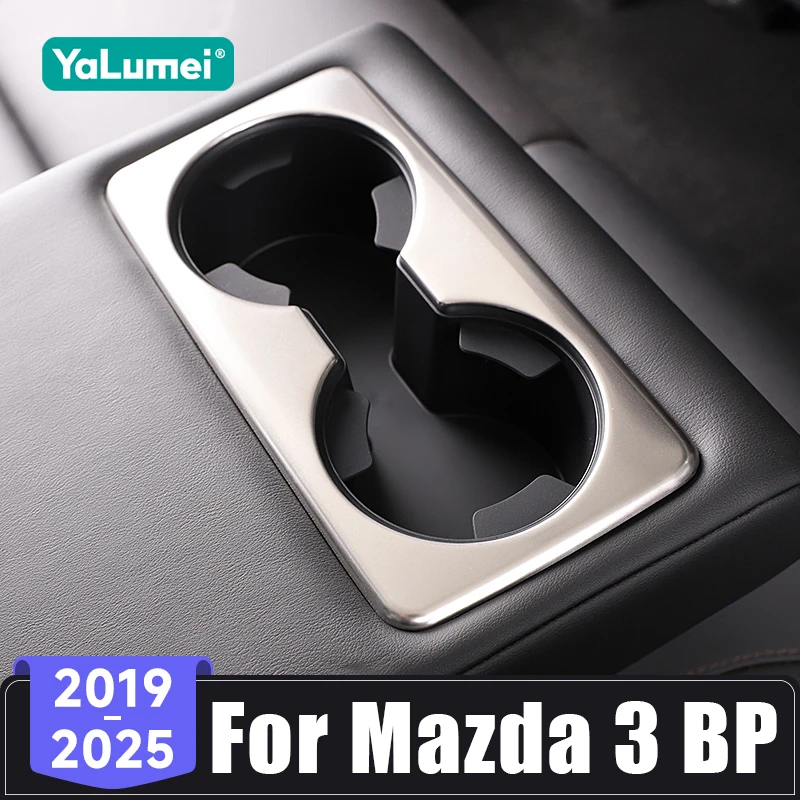 Für Mazda 3 BP 2019 2020 2021 2022 2023 2024 2025 Auto-Getränkehalter-Abdeckung für die Rückbank, Rahmenverkleidung für Mazda CX-30 2020-2024 2025