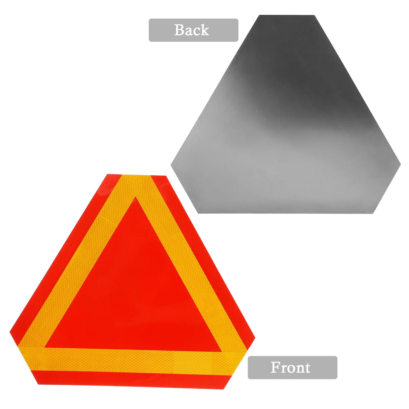 Vehicle Reflective Tailgate Convenient Board Slow Move Sign Sticker Car Safety Moving Aluminum High Visibility Road