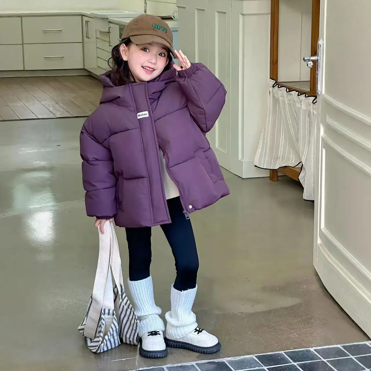 

2025 Winter Jacket For Girls Thick Teen Girl Jacket Coat 3-12 Years Kids Parka Outerwear Coat Kids Top