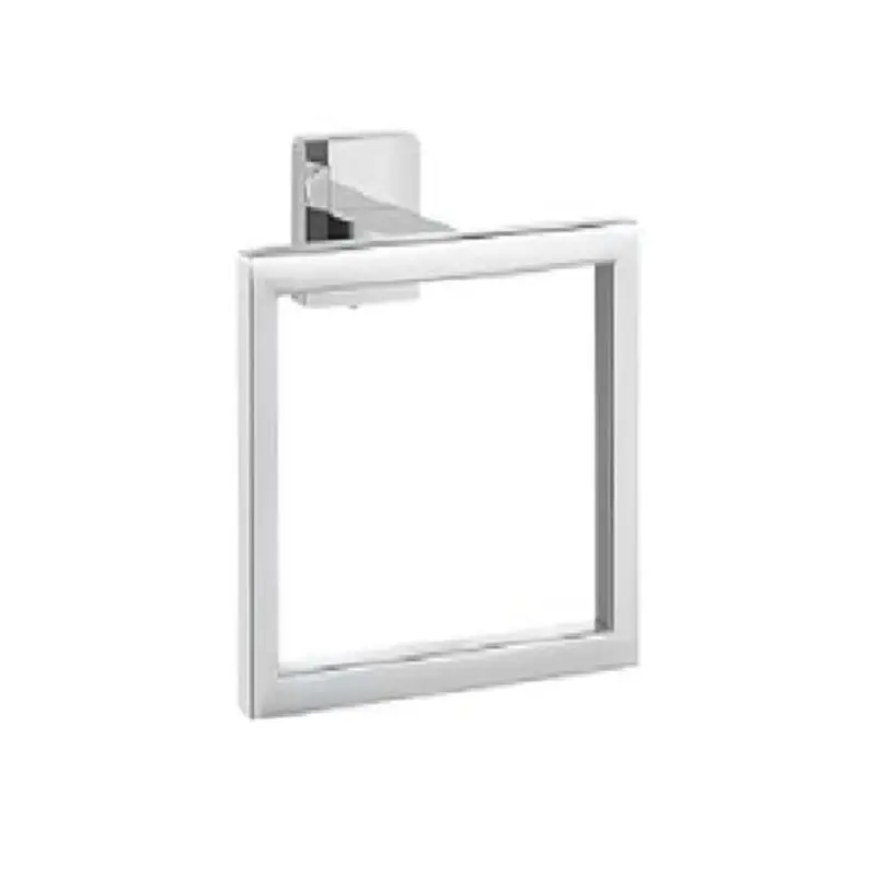 Exquisite-Stainless Steel Square Towel Ring Bathroom Rack Towel Rack Hook Bathroom Hardware Storage Accessories 16X13mm