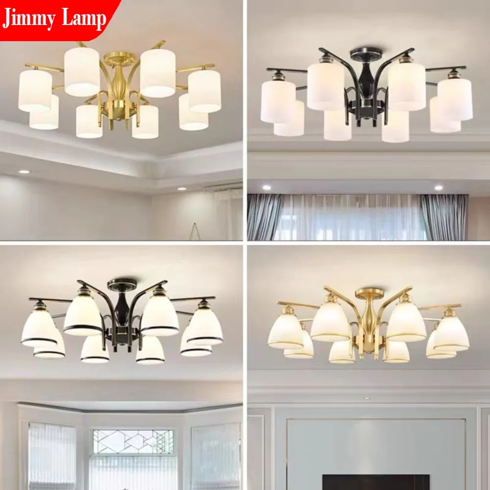 

Nordic Modern LED Glass Ceiling Light For Restaurant Living Room Bedroom Dining Room Study Home Decoration Lighting Fixtures