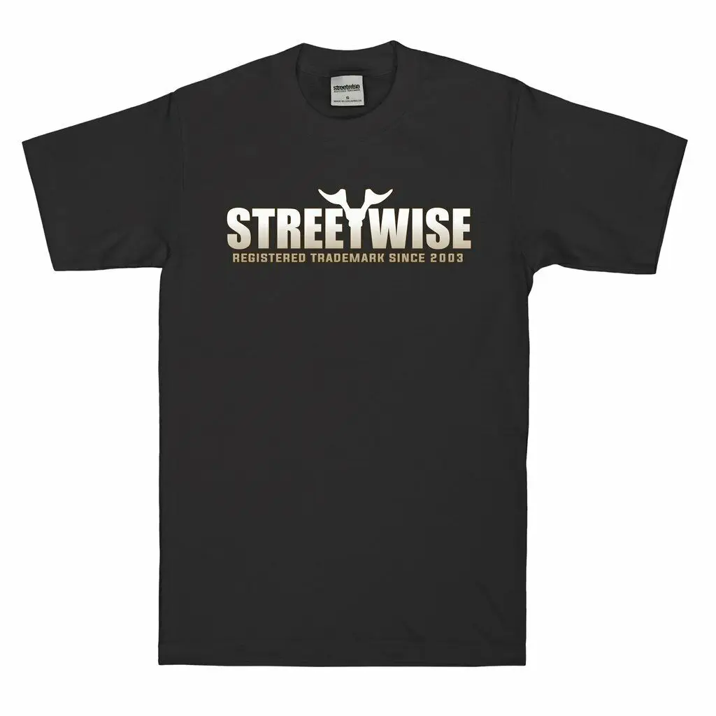 Streetwise Pelavacas t-shirt Urban Streetwear t-shirt a 2 lati da uomo adulto nero nuovo