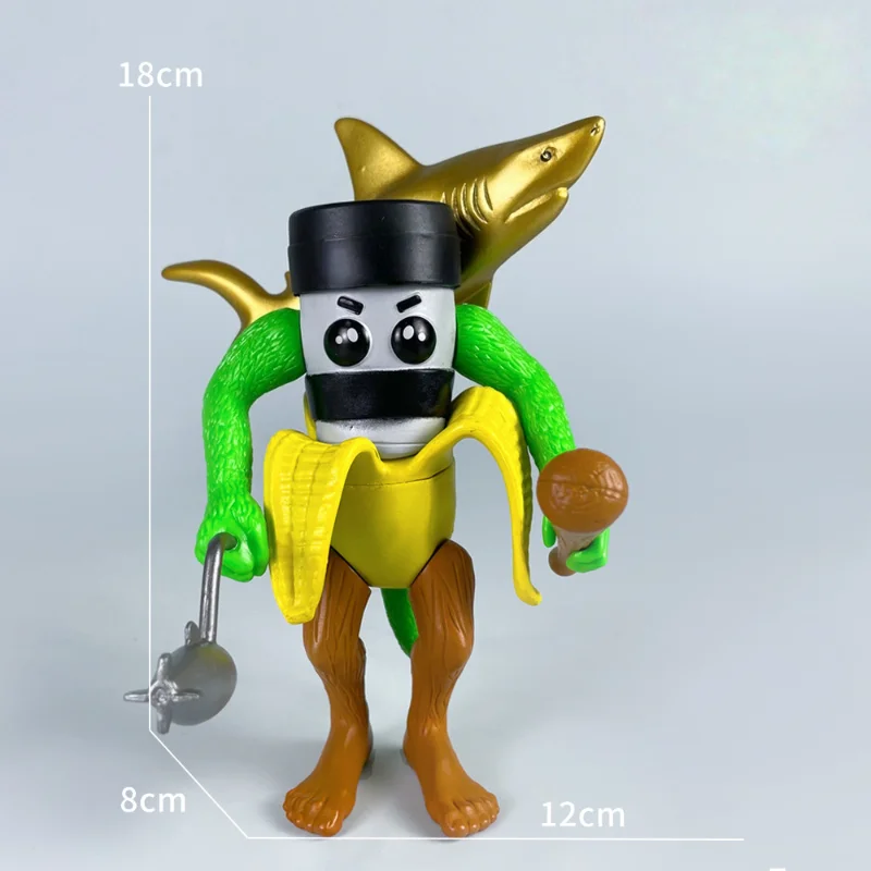 حار بيع عصا خشبية رجل شان هاي جينغ محاكاة ساخرة الأجنبية شان هاي جينغ تمثال ارتداء الأحذية القرش تمثال نموذج حلية #4