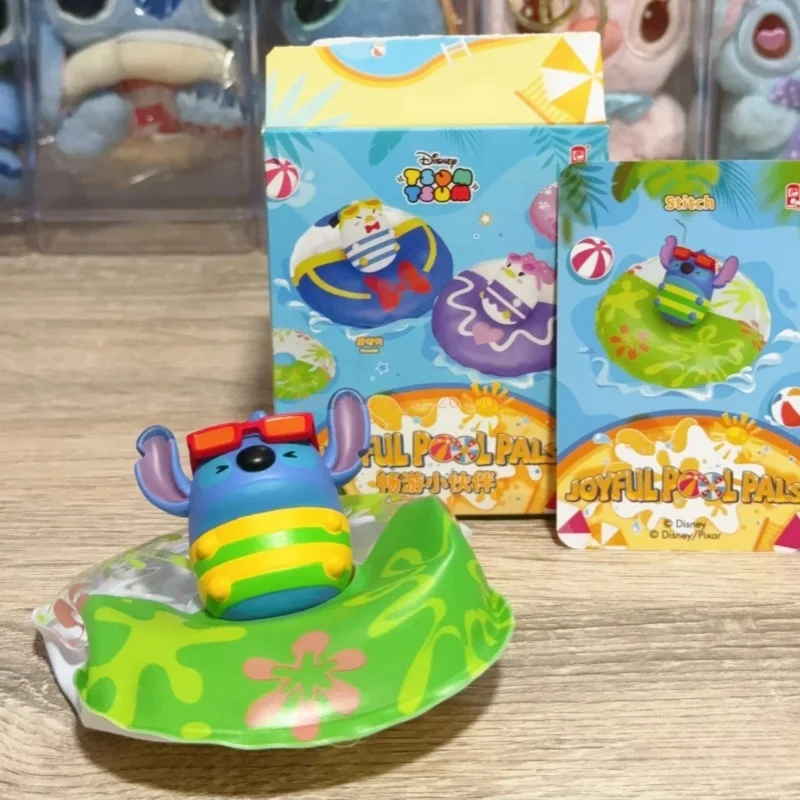 New Disney Travel Friends Blind Box Desktop Decoration Cartoon Donald Duck Stitch Summer Toy Ornaments Children'S Birthday Gift