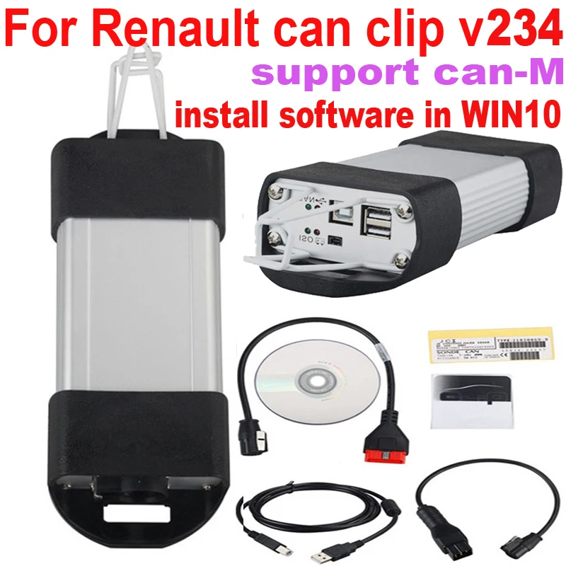 2024 Can Clip V234 For RENAULT OBD2 Diagnostic Vehicles Programming support Can-M system CanClip Diagnosis Interface cable tools