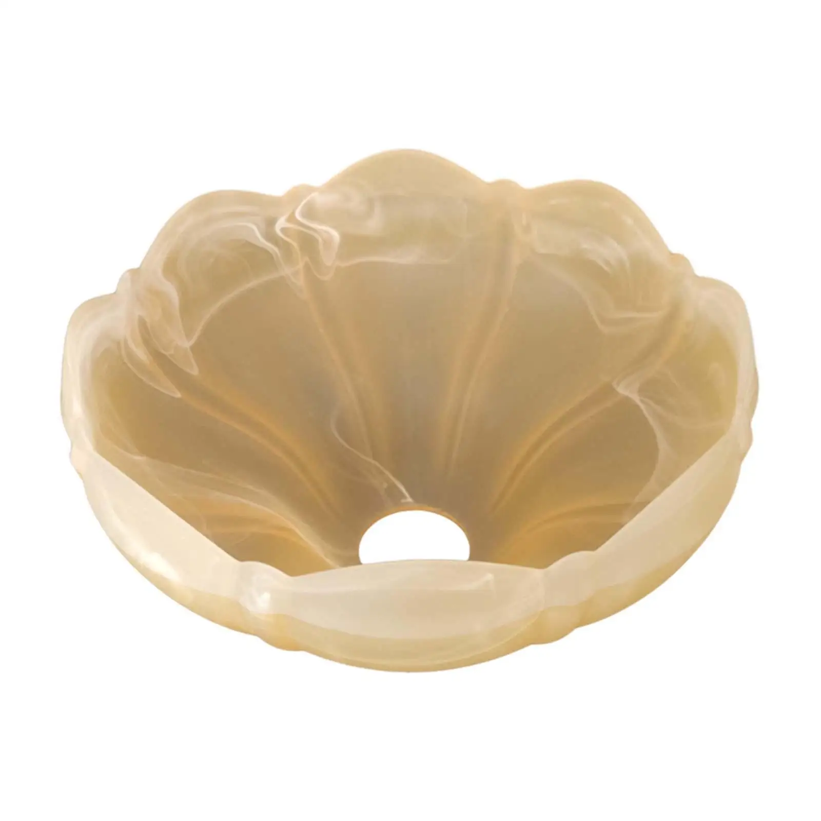 Glass Lampshade, Flower Lamp Shade Pendant Light Lamp Shade Decorative Lamp Cover for Restaurant