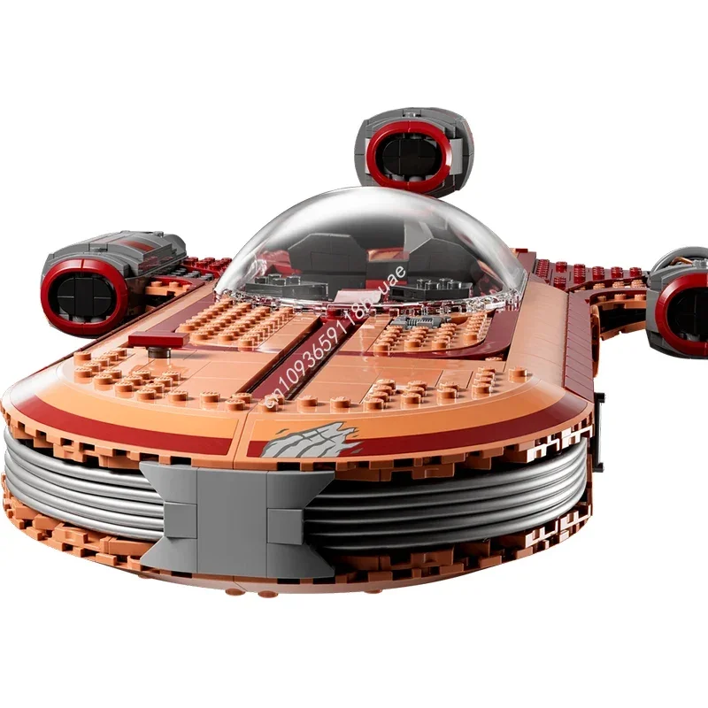 1890 個 Moc スターバトル ルーク・スカイウォーカーのランドスピーダー 75341 宇宙船モデルビルディングブロックスタッキングおもちゃクリエイティブクリスマスギフト