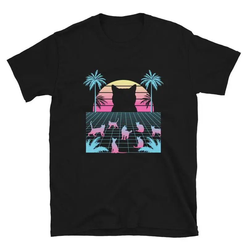 

Retro Digital Future Cats T-Shirt