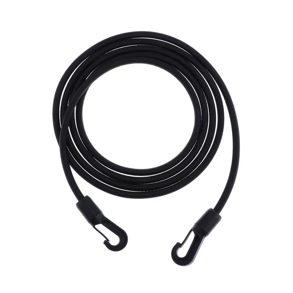 Elastic Retainer with Hooks Durable Shock Cord Rubber Material for Outdoor Equipment Canoeing Accessories and Home