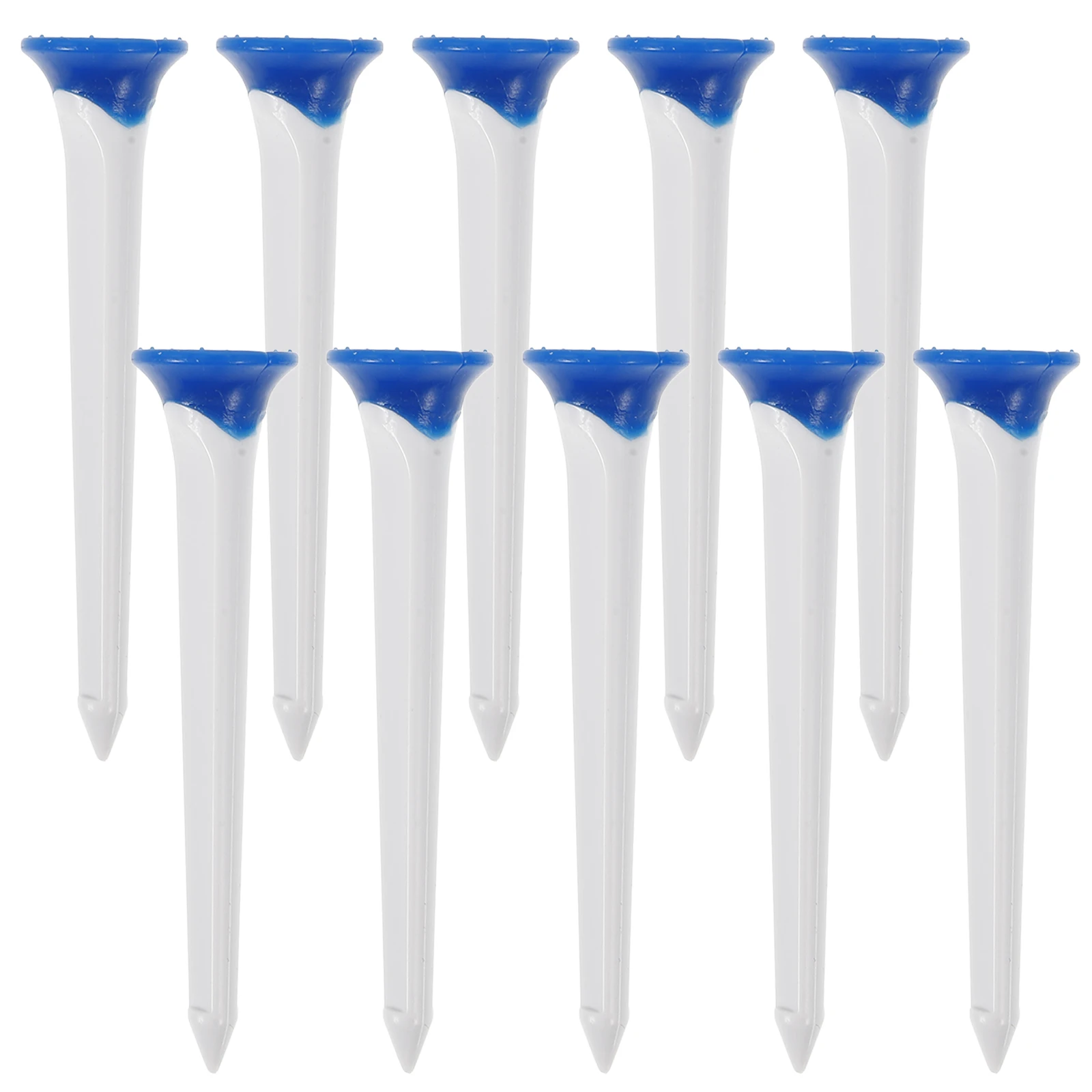 

10pcs Golf Tees Mixed Color TPE Plastic Round Stands 8cm Height Durable Anti Break Practice Training Accessories Golf Ball