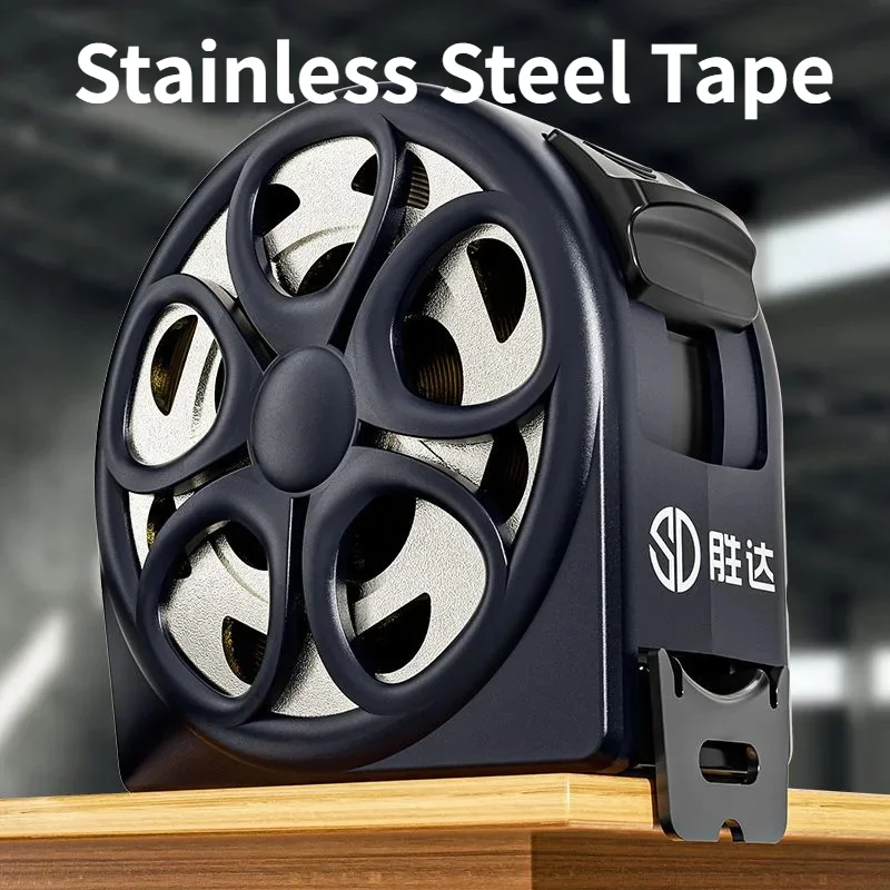 5M Stainless Steel Tape Household High Precision Double Sided Thickening Woodworking Measuring Tape Tough Portable Meter Ruler