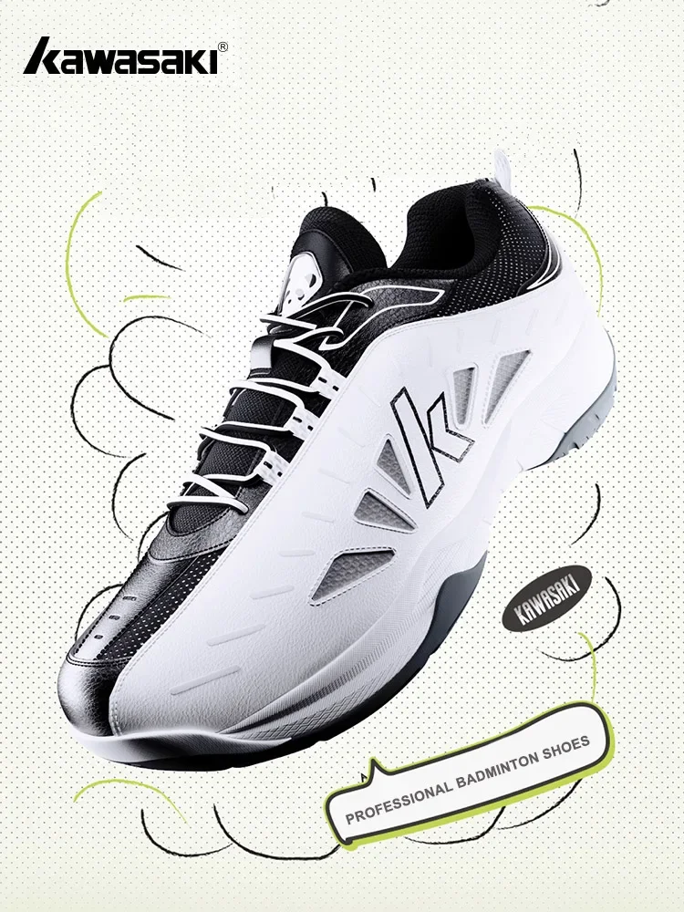 Kawasaki 2024 PANDA męskie buty unisex buty do badmintona profesjonalne amortyzowane sportowe trampki B3327 buty do tenisa mężczyźni kobiety — zdjęcie 2