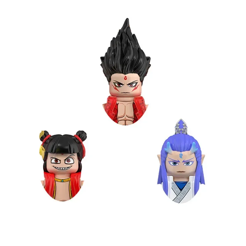 

QD0009-QD0011 Nezha Ao Bing Anime Cartoon TV Toy Myth Movies Bricks Model Blocks Kids Collect Building block boy birthday toy