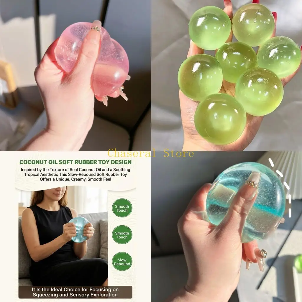 

E7CE TPR Sensory Ball DIY Craft Project For Stress Relief Fun Sensory Toy for Kid