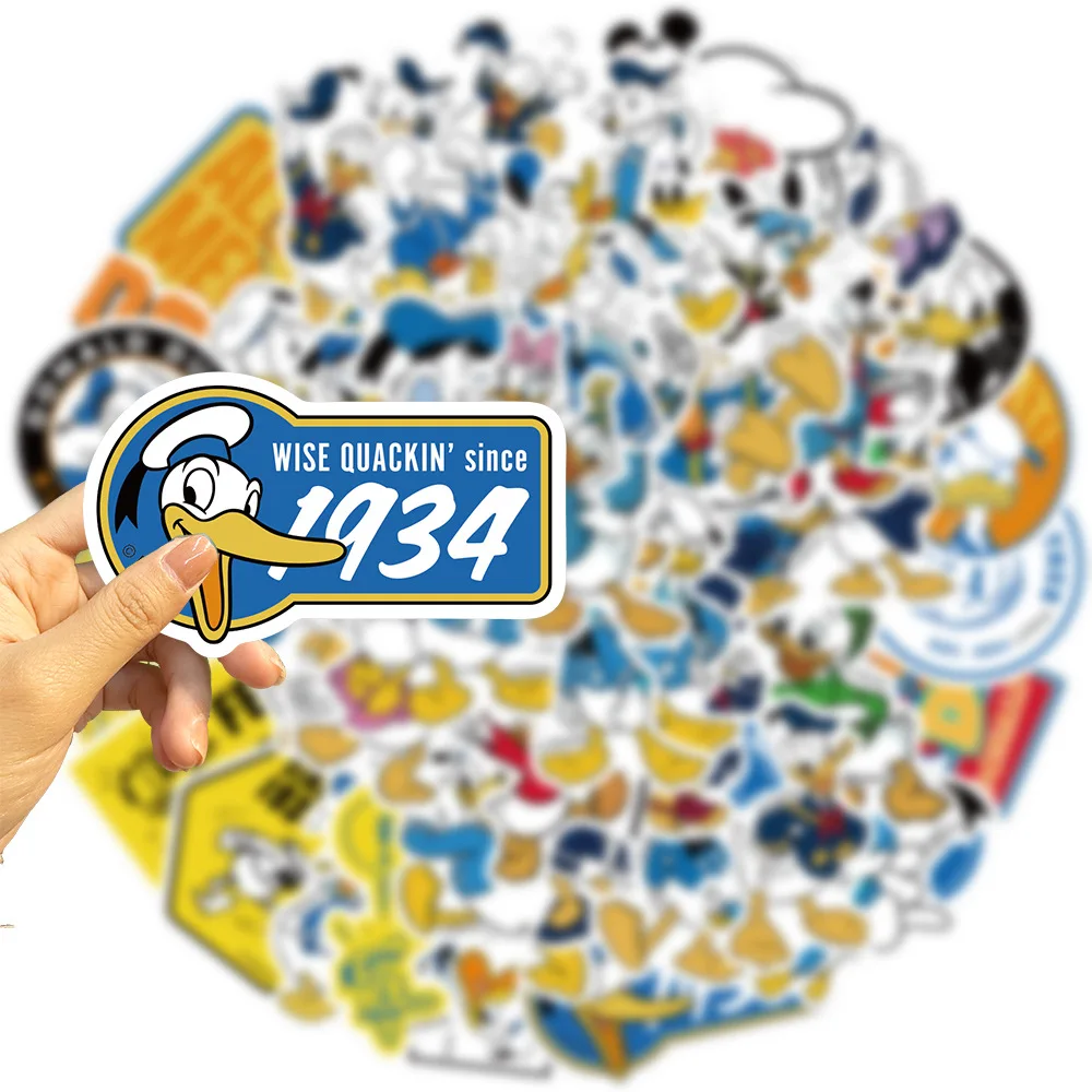 10/30/50pcs Disney Cute Cartoon Anime Donald Duck Graffiti Stickers Laptop Phone Scrapbook   Luggage Guita Sticker Kid Toy